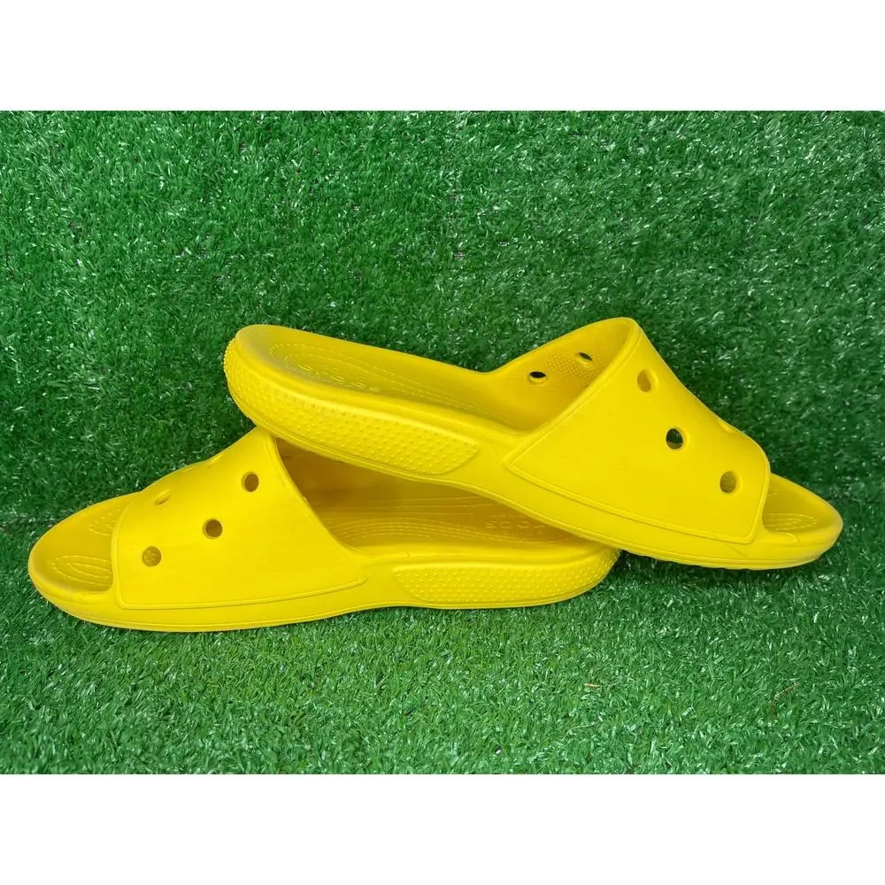 CROCS Classic Slide Yellow Mens Size 12